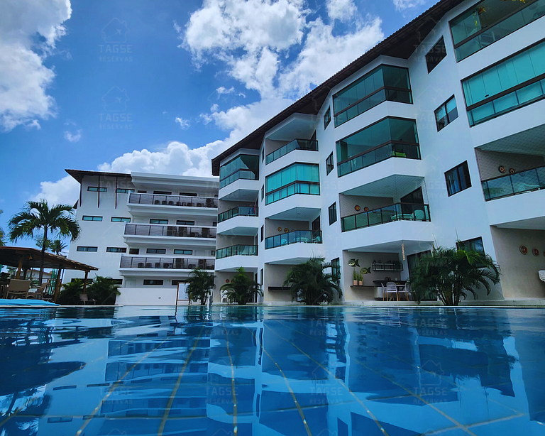 ALO304|Apt em Porto de Galinhas c/ vista p/ o Mar