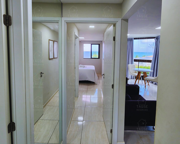 ALO304|Apt em Porto de Galinhas c/ vista p/ o Mar