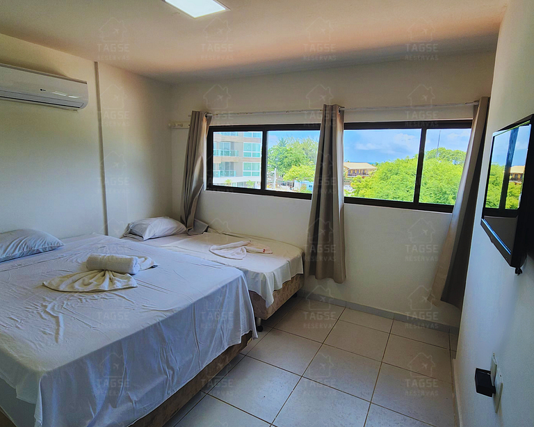 Apto amplio con 3 suites cerca de la playa