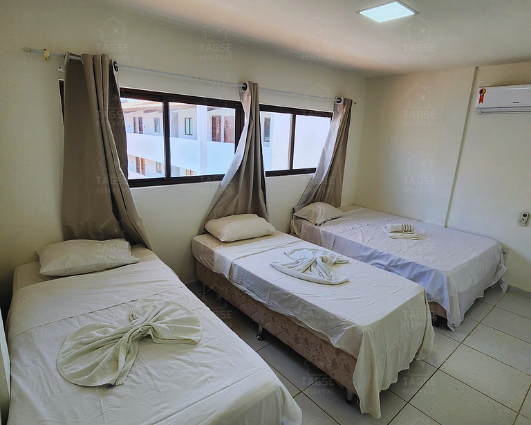 Apto amplio con 3 suites cerca de la playa