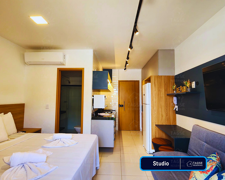 Flat en Muro Alto con balcón, piscina y self check-in
