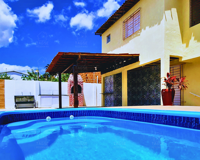 GRA325|Refúgio Espaçoso c/ Piscina e Churrasqueira