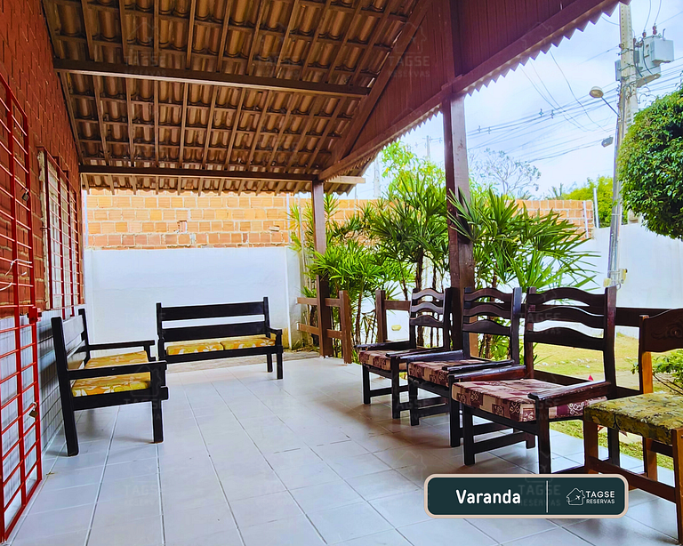 GRA325|Refúgio Espaçoso c/ Piscina e Churrasqueira
