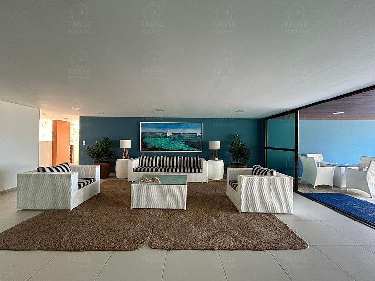 Porto de Galinhas: Beachfront, 2 minutes from the natural po