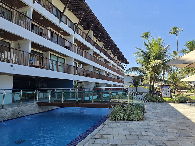 Porto de Galinhas: Beachfront, 2 minutes from the natural po