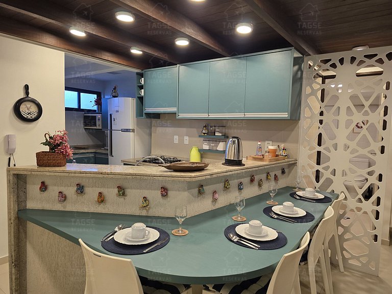 Porto de Galinhas: Beachfront, 2 minutes from the natural po