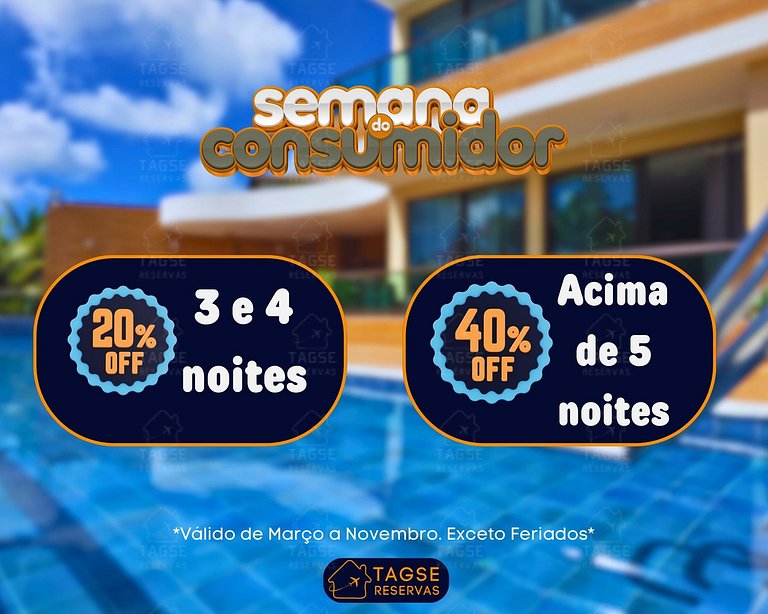 CAP003|Apt novo e completo, a 100m da praia.